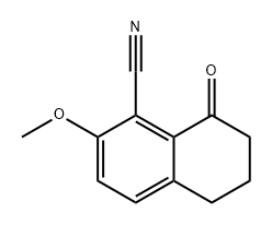 2-methoxy-8-oxo-5,6,7,8-tetrahydronaphthalene-1-carbonitrile Struktur