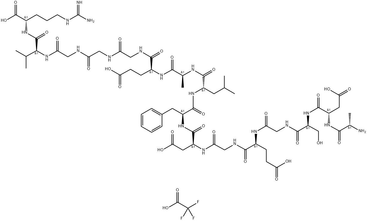 Fibrinopeptide A, human (TFA) Struktur