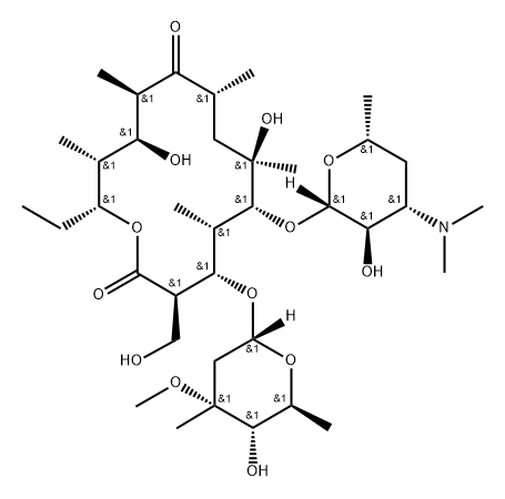 Erythromycin EP Impurity M Struktur