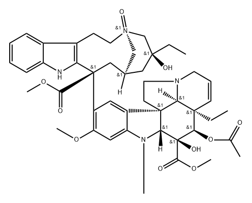 vinblastine N'b-oxide Struktur