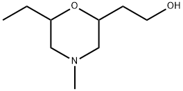 2-Morpholineethanol,6-ethyl-4-methyl- Struktur