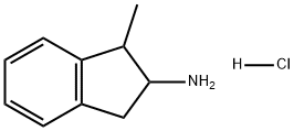 1H-Inden-2-amine, 2,3-dihydro-1-methyl-, hydrochloride (1:1) Struktur