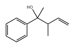 Benzenemethanol, α-methyl-α-(1-methyl-2-propen-1-yl)- Struktur