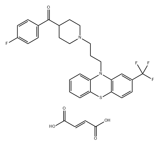 Duoperone fumarate Struktur