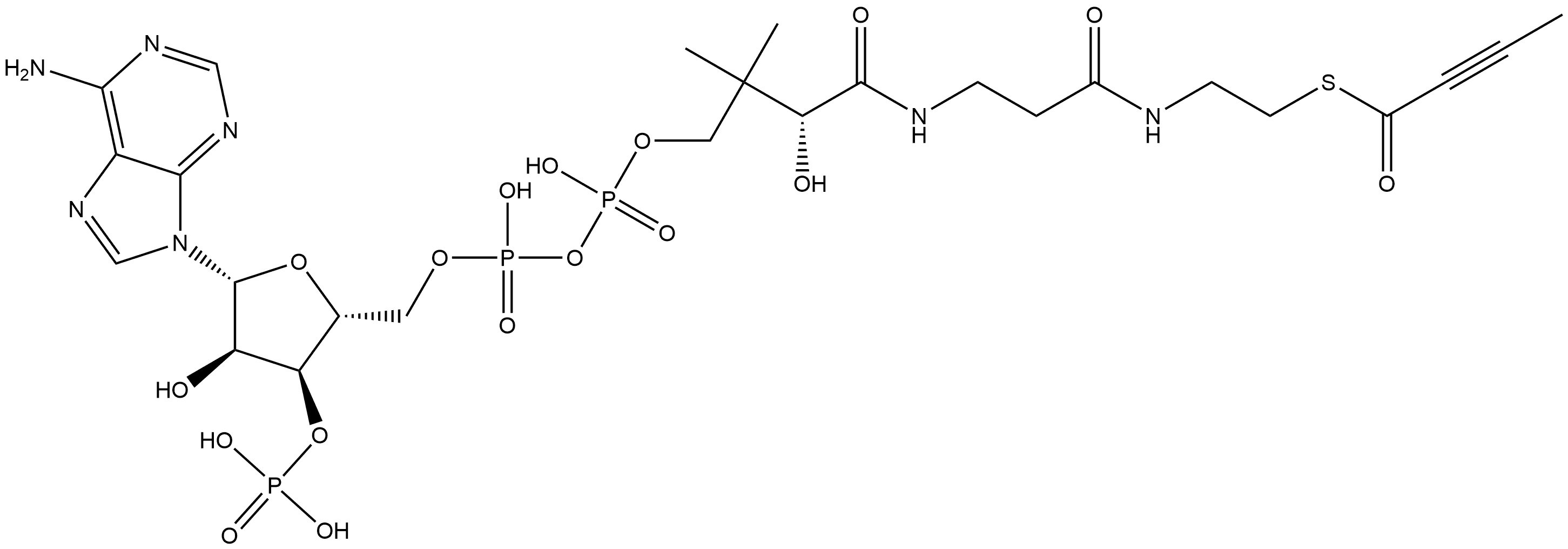 2-butynoyl-coenzyme A Struktur