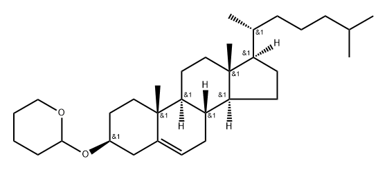 3β-[(Tetrahydro-2H-pyran)-2-yloxy]cholest-5-ene Struktur