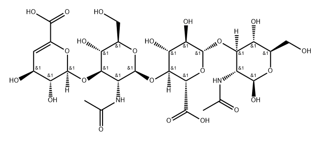 Hyaluronic acid tetrasaccharide ammonium salt Struktur