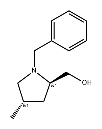 (2R,4S)-1-benzyl-4-methyl-pyrrolidin-2-yl]methanol Struktur