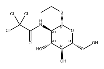 Ethyl 2-deoxy-1-thio-2-[(trichloroacetyl)amino]-beta-D-glucopyranoside Struktur