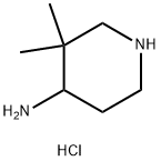 4-Piperidinamine, 3,3-dimethyl-, hydrochloride (1:2) Struktur