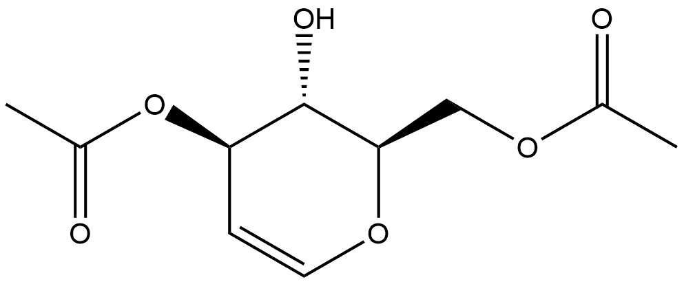 3,6-Di-O-acetyl-D-glucal Struktur