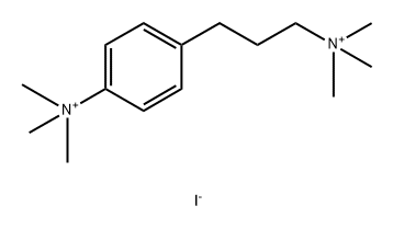 Ammonium, (3-(p-trimethylammoniophenyl)propyl)trimethyl-, diiodide Struktur