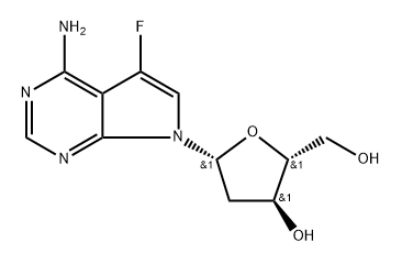 7-Fluoro-7-deaza-2'-deoxyadenosine Struktur