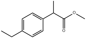 Benzeneacetic acid, 4-ethyl-α-methyl-, methyl ester Struktur