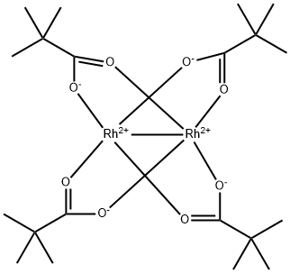 Rhodium, tetrakis[μ-(2,2-dimethylpropanoato-κO:κO')]di-, (Rh-Rh) Struktur