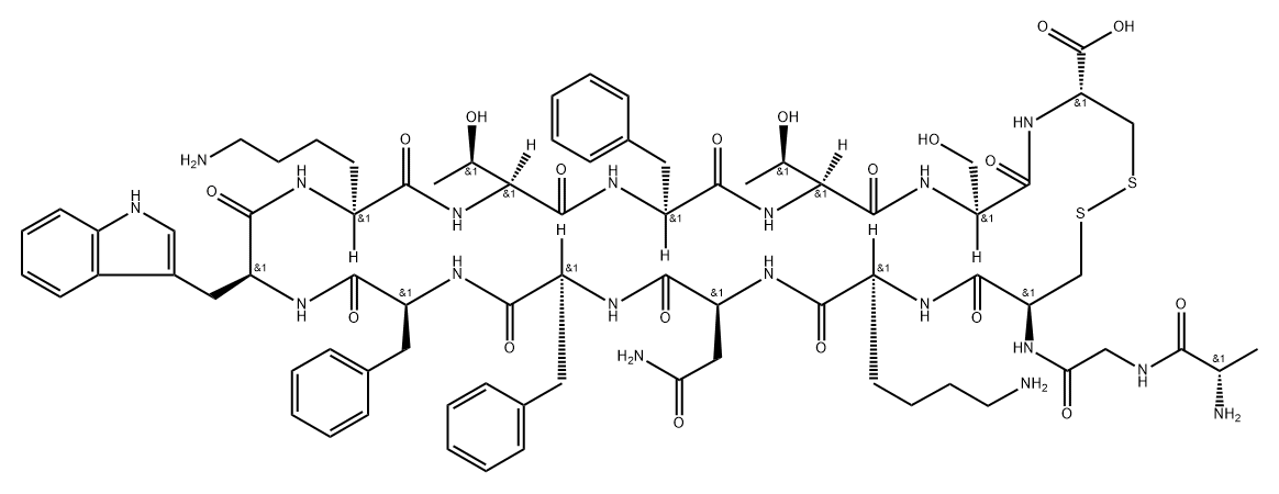 somatostatin, Cys(3)- Struktur