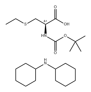 Boc-Cys(Et)-OH.DCHA Struktur