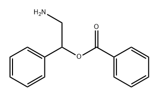 2-Amino-1-phenylethyl=benzoate Struktur