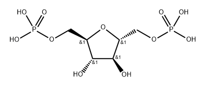 2,5-anhydro-D-mannitol-1,6-diphosphate Struktur