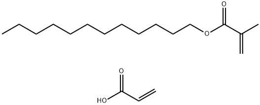 2-Propenoic acid, 2-methyl-, dodecyl ester, polymer with 2-propenoic acid, sodium salt Struktur