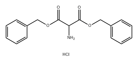 Aminomalonate 1,3-bis(phenylmethyl) ester hydrochloride Struktur