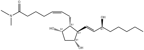 prostaglandin F2alpha N-dimethylamide Struktur