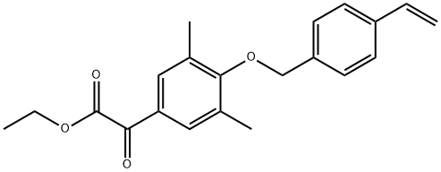 Ethyl 4-[(4-ethenylphenyl)methoxy]-3,5-dimethyl-α-oxobenzeneacetate Struktur