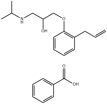 2-Propanol, 1-[(1-methylethyl)amino]-3-[2-(2-propenyl)phenoxy]-, benzoate (salt) (9CI) Struktur