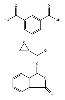 Isophthalic acid, oligomeric reaction products with 1-chloro-2,3-epoxypropane and phthalic anhydride Struktur