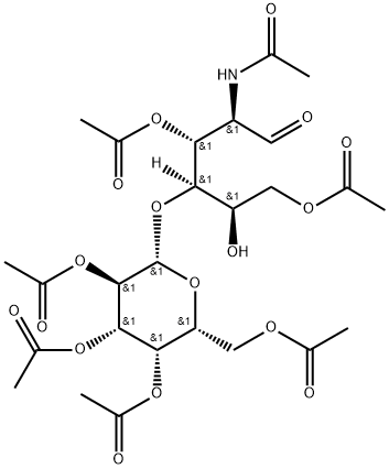 per-O-acetyl-N-acetyllactosamine Struktur