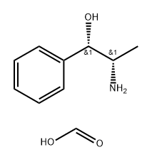 formic acid, compound with (R*,R*)-alpha-(1-aminoethyl)benzenemethanol (1:1) Struktur