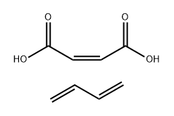 2-Butenedioic acid (Z)-, polymer with 1,3-butadiene, ammonium salt Struktur