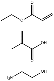 Ethyl acrylate-methacrylic acid polymer, ethanolamine salt Struktur