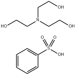 Benzenesulfonic acid, C10-13-alkyl derivs., compds. with triethanolamine Struktur