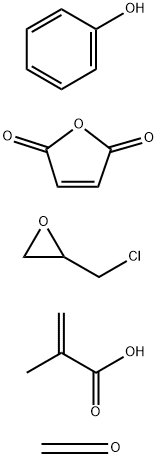 2-Methyl-2-propenoic acid,polymer with(chloromethyl)oxirane,2,5-furandione,phenol and formaldehyde Struktur