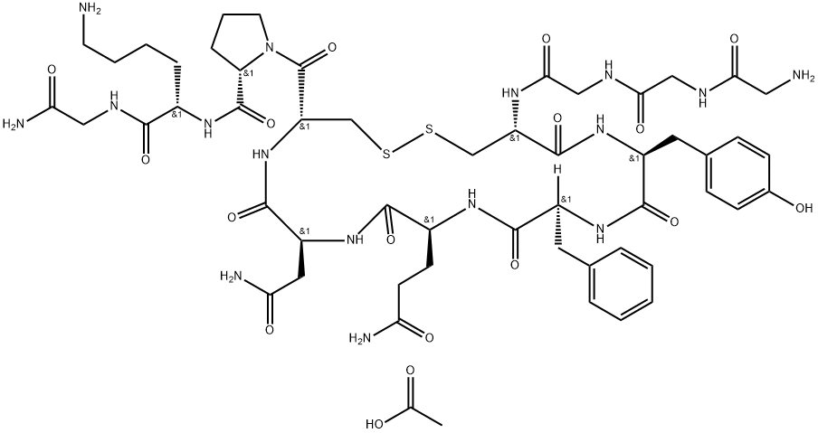 Terlipressin Acetate Struktur