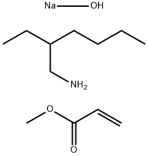 2-Propenoic acid, methyl ester, reaction products with 2-ethyl-1-hexanamine and sodium hydroxide  Struktur