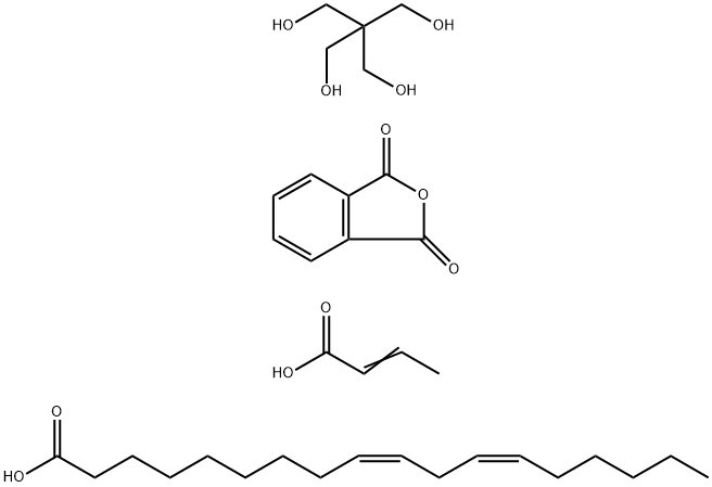 1,3-Isobenzofurandione, polymer with 2,2-bis(hydroxymethyl)-1,3-propanediol, 2-butenoate (Z,Z)-9,12-octadecadienoate Struktur