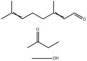 2,6-Octadienal, 3,7-dimethyl-, reaction products with Me Et ketone and methanol, by-products from, distn. lights Struktur