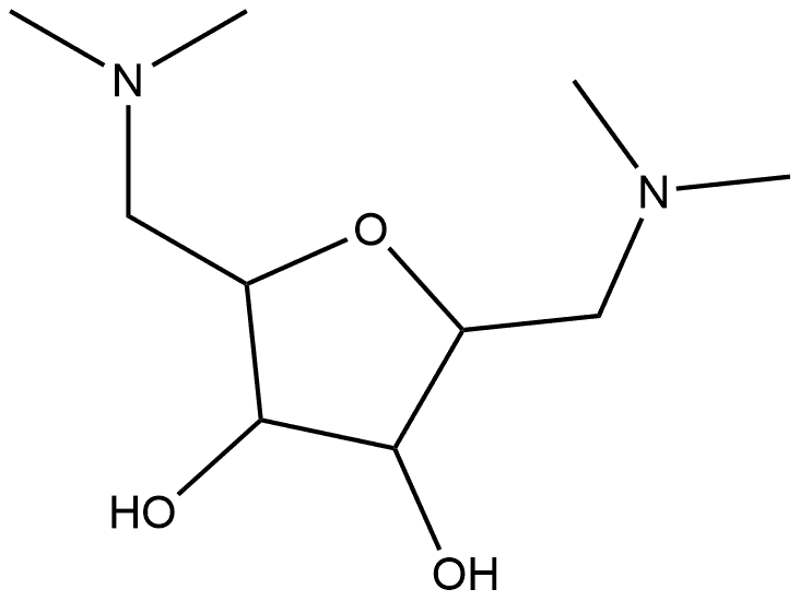 D-Glucitol, 2,5-anhydro-1,6-dideoxy-1,6-bis(dimethylamino)- (9CI) Struktur