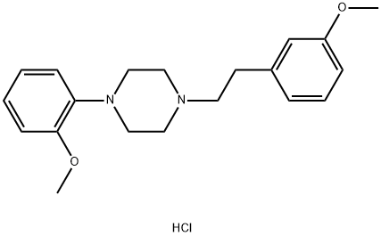 Piperazine, 1-(2-methoxyphenyl)-4-[2-(3-methoxyphenyl)ethyl]-, hydrochloride (1:2) Struktur