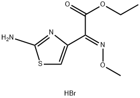 (E)-Ethyl 2-(2-Aminothiazol-4-yl)-2-(methoxyimino)acetate Hydrobromide Struktur