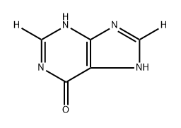 6H-Purin-6-one-2,8-d2, 1,7-dihydro- (9CI) Struktur