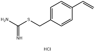 Carbamimidothioic acid, (4-ethenylphenyl)methyl ester, hydrochloride (1:1) Struktur