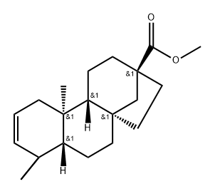 17-Norkaur-2-ene-13-carboxylic acid, methyl ester, (8β,13β)- (9CI) Struktur