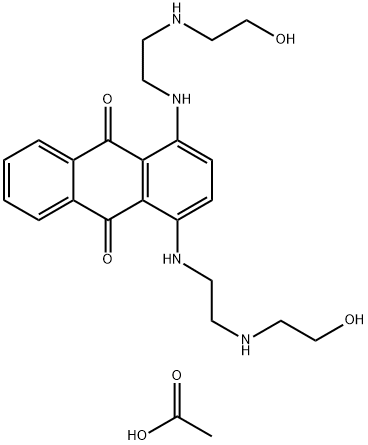 Ametantrone acetate Struktur