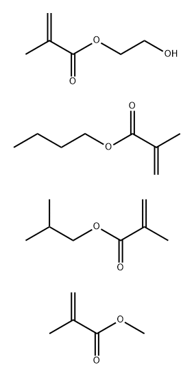 Butyl 2-methyl-2-propenoate polymer with 2-hydroxyethyl 2-methyl-2-propenoate, methyl 2-methyl-2-propenoate and 2-methylpropyl 2-methyl-2-propenoate Struktur