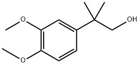 2-(3，4-dimethoxyphenyl)-2-methylpropan-1-ol Struktur