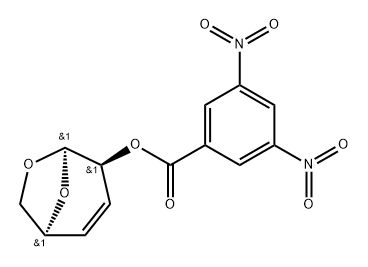 .beta.-D-threo-Hex-3-enopyranose, 1,6-anhydro-3,4-dideoxy-, 3,5-dinitrobenzoate Struktur