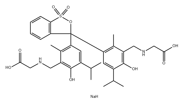 GLYCINE THYMOL BLUE SODIUM Struktur